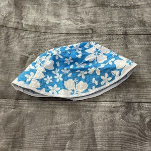 Blue Hibiscus Bucket Hat Toddler Kids